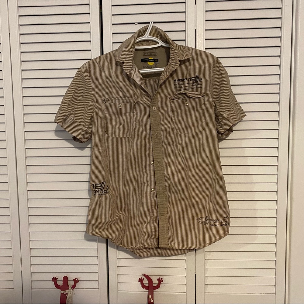 18 Minutes Private Member Blue Collar Men’s Button Up shirt